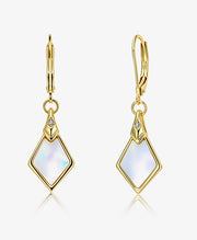 Geometric Rhombus Drop Earrings