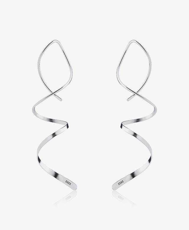 Water Ripple Spiral Earrings