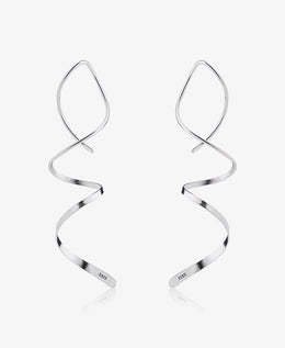 Water Ripple Spiral Earrings