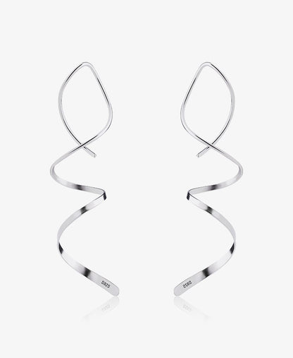 Water Ripple Spiral Earrings