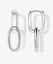 Paperclip Dangle Clip Earrings