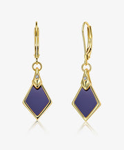 Geometric Rhombus Drop Earrings