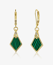 Geometric Rhombus Drop Earrings