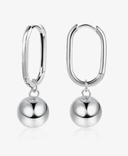 Ball Long Drop Earrings