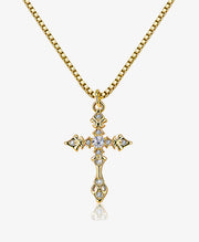 CZ Cross Necklace