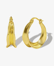 Gold Creole Hoop Earrings