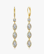 Bridal CZ Drop Earrings