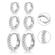 Alexcraft 3 Pairs Hoop Earrings for Women Small 14K Gold and Silver Plated Huggie Earring Set Cute Mini Thin Hoops Multiple Piercings Earrings Sets for Women Trendy (6-8-10) mm