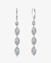Bridal CZ Drop Earrings