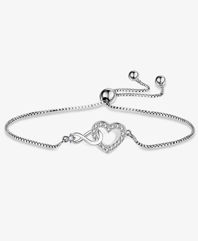 Adjustable Strech Heart Link Bracelet