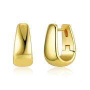 Minimalist Small Bold Hoop Earrings