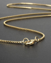 14K Gold Plated Box Chain Necklace Set (6PCS)