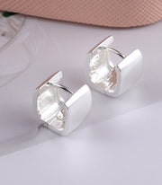 Stylish Small Wide Hoop Earrings