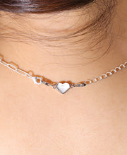 Sterling Silver Heart Magnetic Necklace & Bracelet Clasp & Connector
