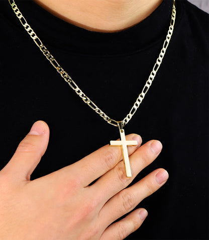 Glossy Cross Pendant Necklace