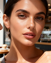 Four-Leaf Clover Drop Earrings