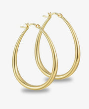 Large Oval Hoop Earrings