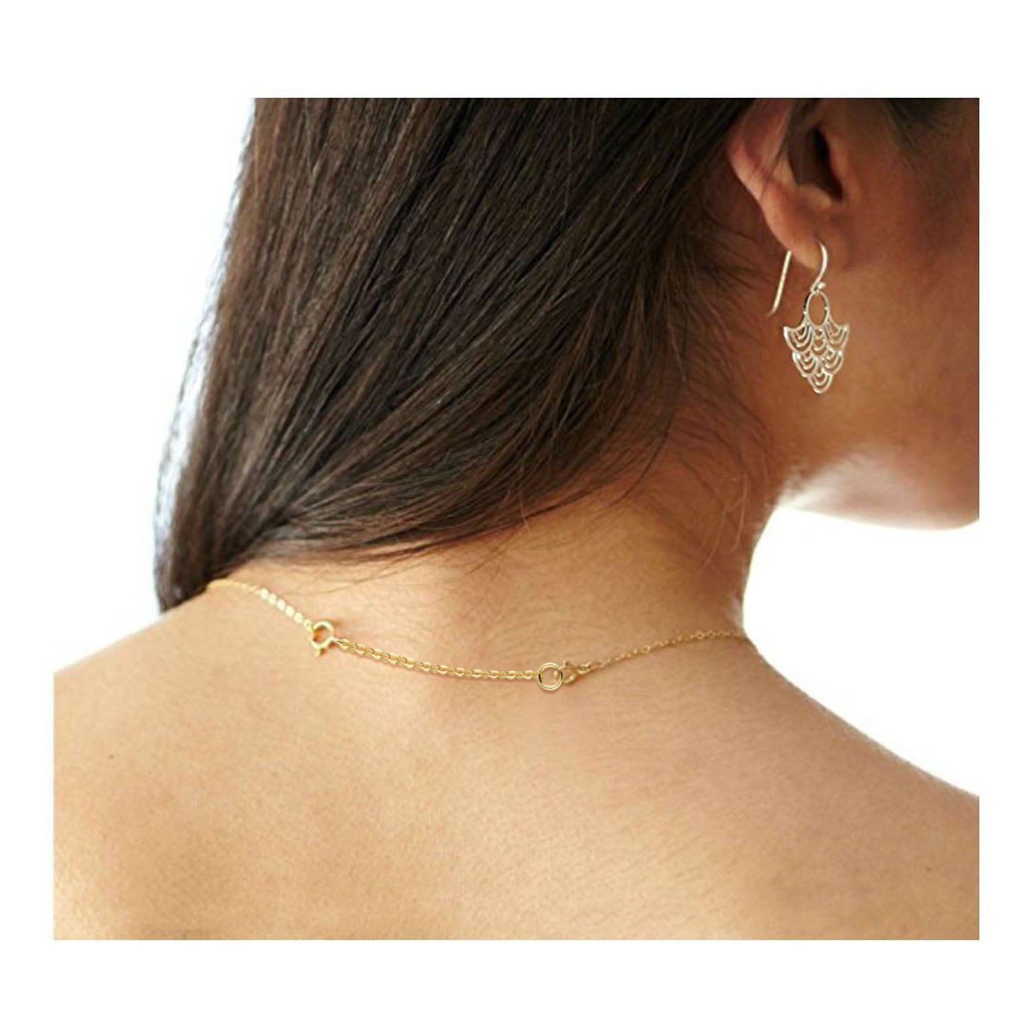 1.5 mm Wide Flat Cross Chain Necklace Extender Set - 1, 2 & 3 Inch