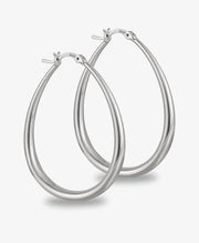 Large Oval Hoop Earrings