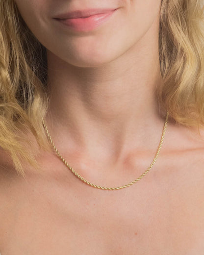 14K gold plated women's chain necklace