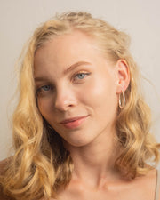 Oval Tube Lightweight Hoop Earrings