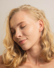 Oval Tube Lightweight Hoop Earrings