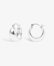 Wide Chunky Hoop Earrings