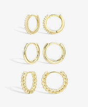 Classic Small Huggie Hoop Set