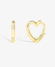 Charming Heart Hoop Earrings