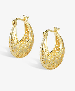 Dainty Filigree Hoop