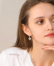 Heart Skeleton Dangle Drop Earrings