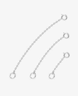 Gold Filled 14k White Gold Necklace Extender 925 Sterling Silver