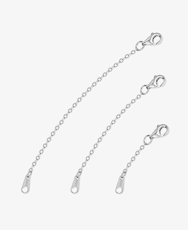 Sterling Silver Extender with Tag 1 2 3 Inches