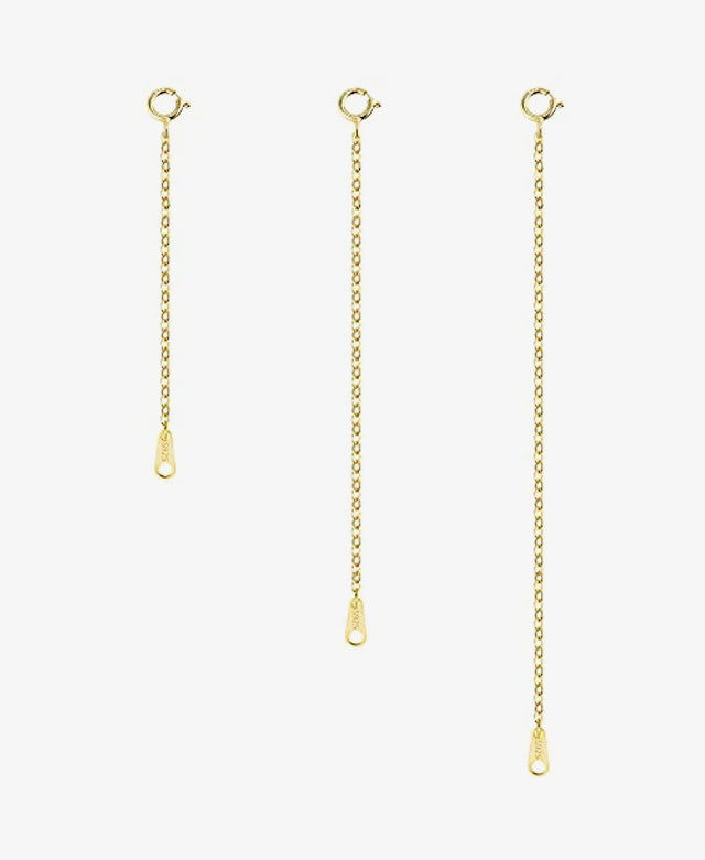 14K Gold Jewelry Extenders 2 3 4 Inches