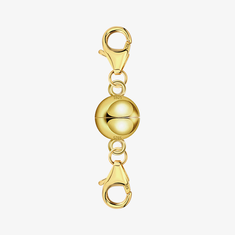 Necklace & bracelet extender in gold tone, with double-ball connector and lobster clasps