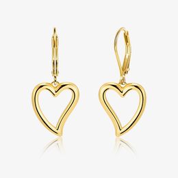 Twisted Heart Drop Earrings