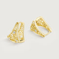 Linework Clover Filigree Hoop Earrings ALE0020