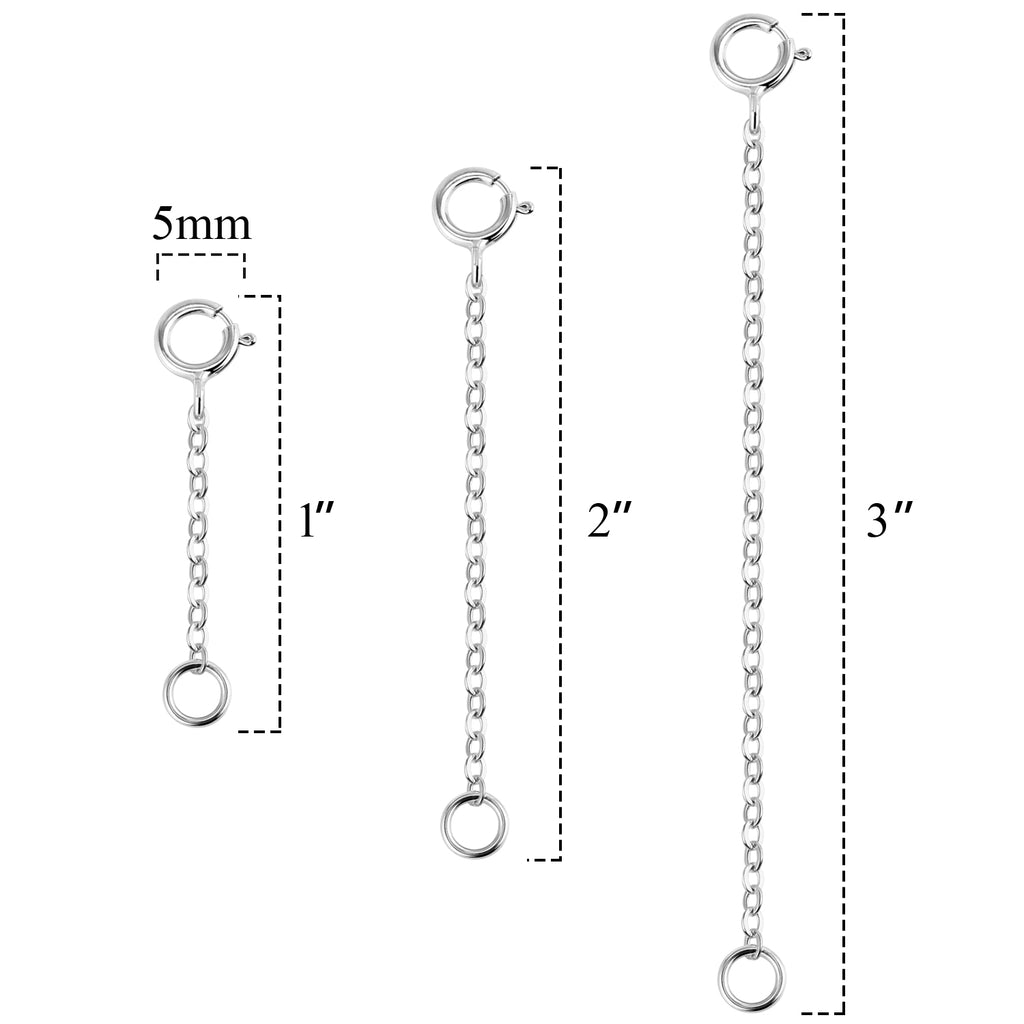 Necklace Extender Chain Set - 2, 3 & 4 Inch