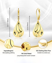 Hammered Waterdrop Earrings