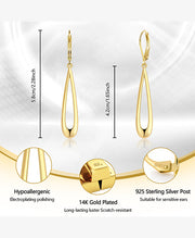 Long Teardrop Earrings