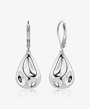 gold-hammered-waterdrop-earrings-waterproof-sliver