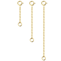 Flat Cross Chain Extender Set for Necklace Bracelet- 1, 2 & 3 Inch