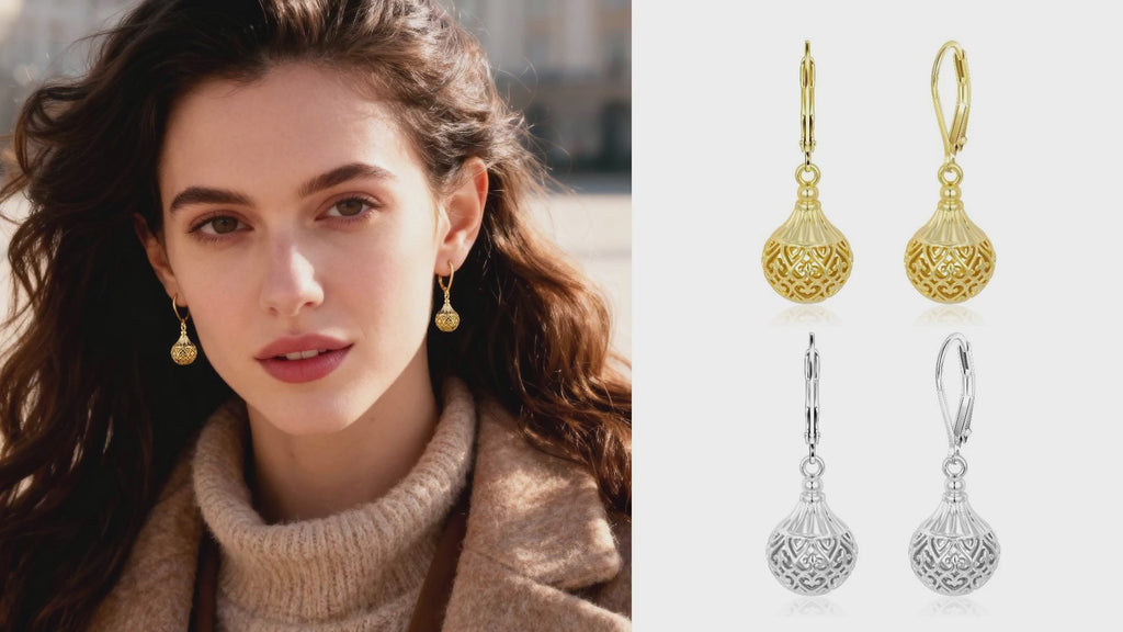 Hollow Lantern Earrings