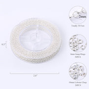 33 Feet 2MM Silver Plated Solid Brass Thin Cable O Chain Spool - Alexcraft®