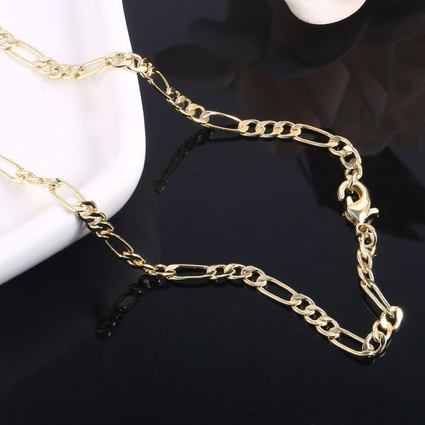 1PC  14K Gold Plated Dainty Figaro Chain Necklace - Alexcraft®