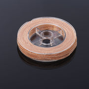 33 Feet 2MM Rose Gold Plated Solid Brass Curb Link Chain Spool - Alexcraft®