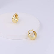 Wide Chunky Hoop Earrings