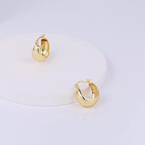 Small Gold Chunky Hoop