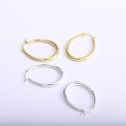 Lightweight Oval Tube Hoop Earrings - Alexcraft®