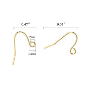 200PCS Earring Hooks Fish Hook Ear Wires - Alexcraft®